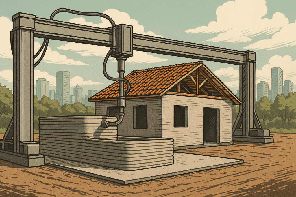 De papel a casas: Cómo las impresoras gigantes están construyendo ciudades enteras