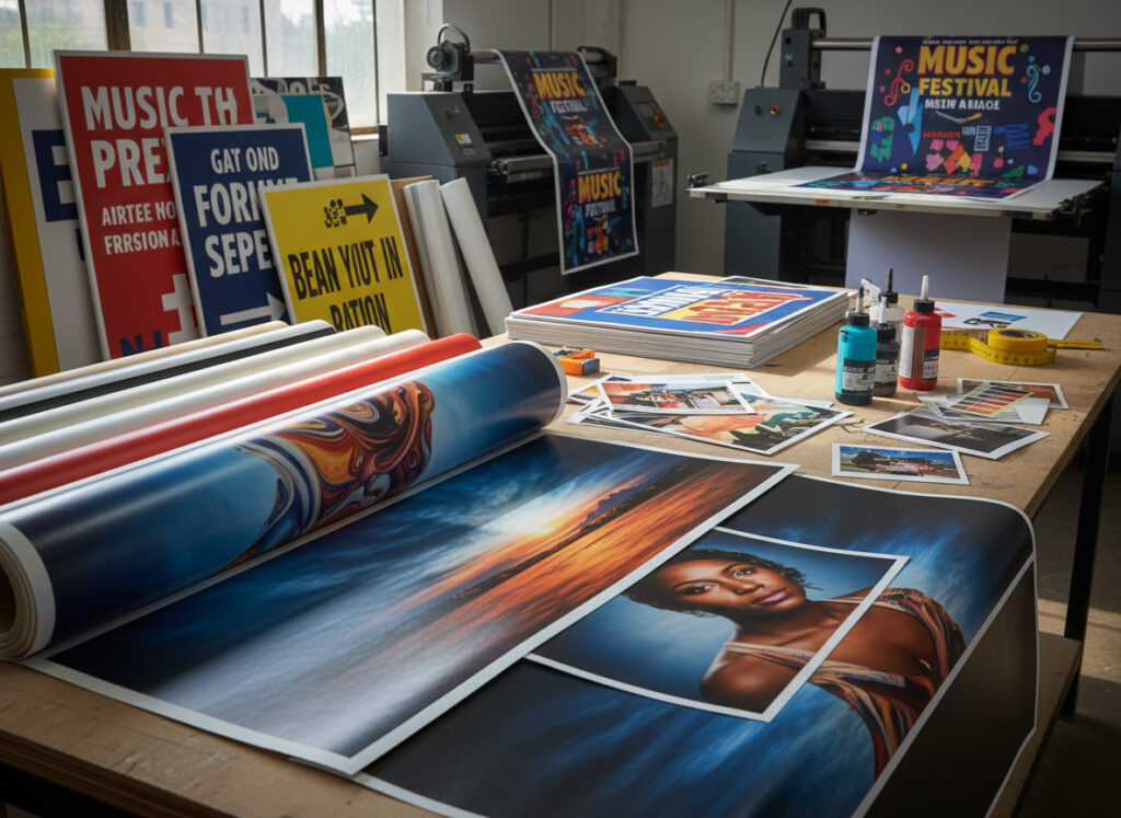 Tipos de impresión profesional en diferentes materiales y formatos