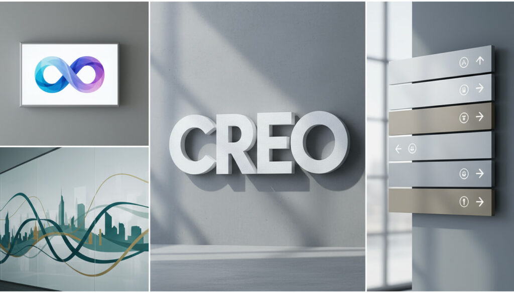 Ejemplos de rótulos comerciales modernos y materiales utilizados en Cuba